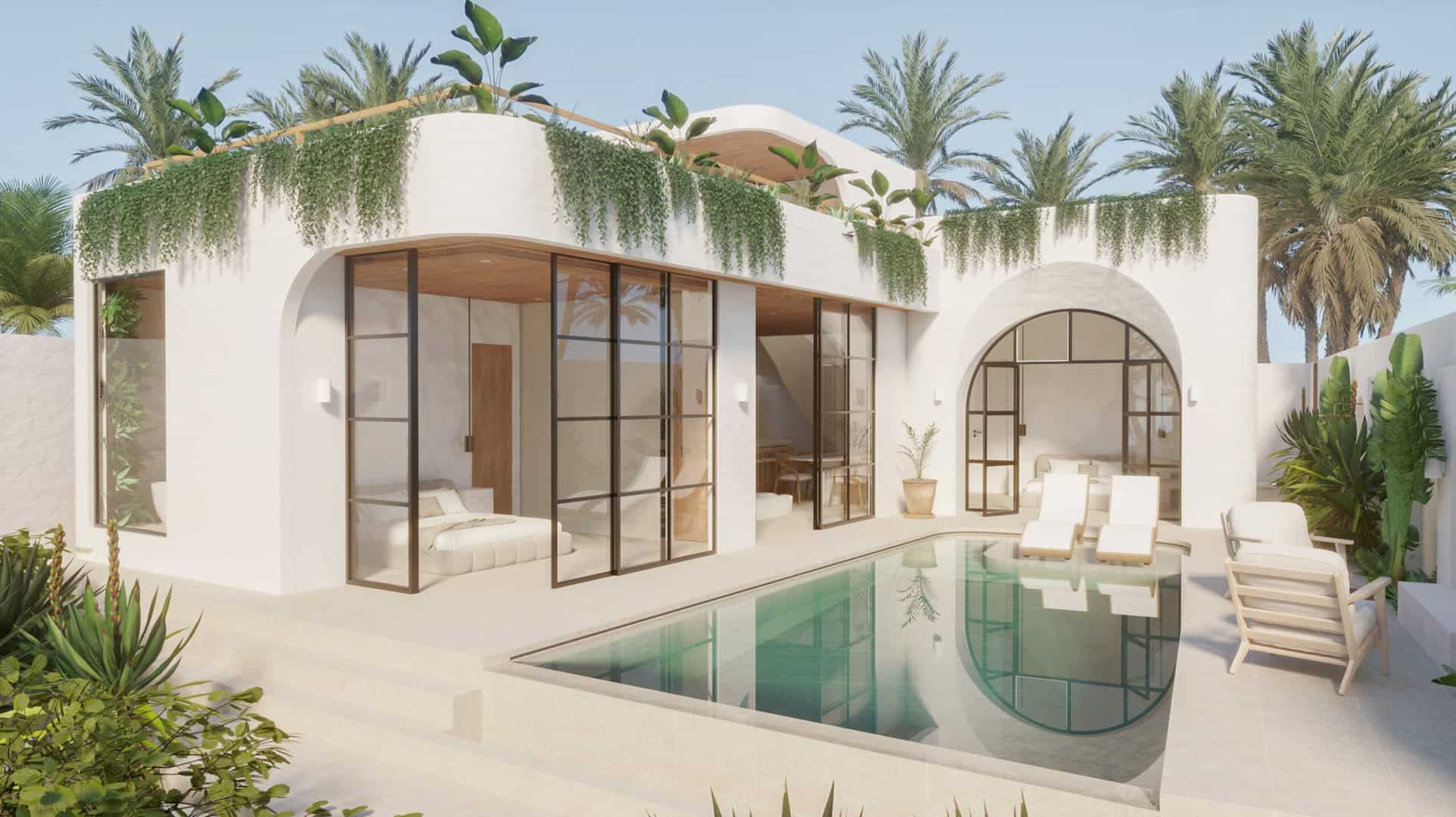 STUNNING JUNGLE VIEW 2 BEDROOM VILLA FOR SALE LEASEHOLD IN UBUD BE-850 